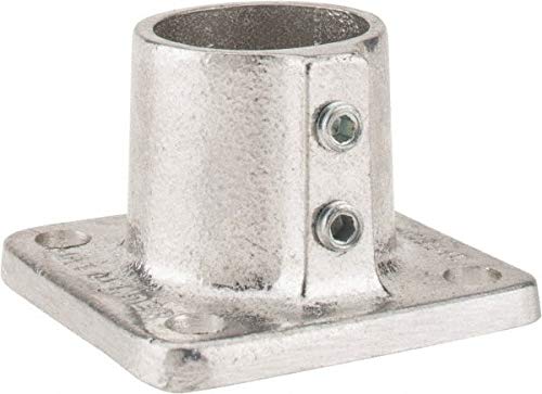 Hollaender - 1-1/4 Inch Pipe, Base Flange - Aluminum Alloy Pipe Rail Fitting (9 Pack)