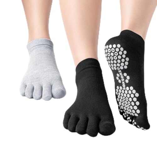 Image of Soxsense Soccer Grip Toe Socks, Non-Slip Socks for Sports & Pilates