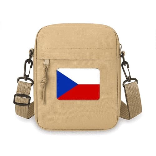 Sac à bandoulière République tchèque compact avec drapeau national imprimé