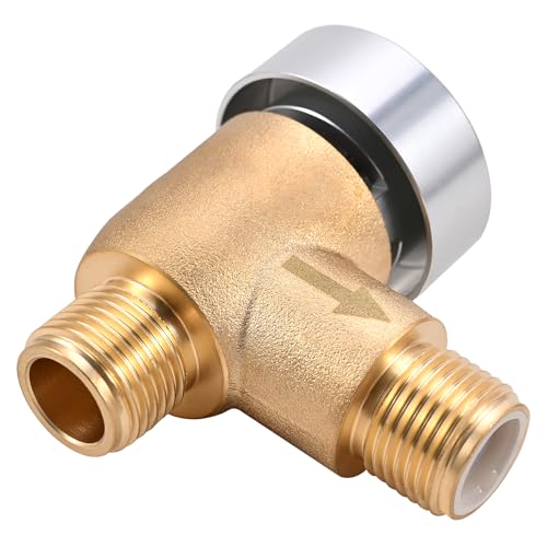 Image of Brass RV Vacuum Breaker Check Valve 571-VAC-CHK-A Camper RV Black Tank Check Valve Replace Leaking Vacuum Breaker on Black Tank System Trailer Flusher b&b Model 571 Check Valve