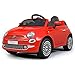 Farano Store - AUTO ELETTRICA PER BAMBINI FIAT 500 NEW ROSSA R/C 12V, 2 MOTORI, ING.MP3, LED CLB