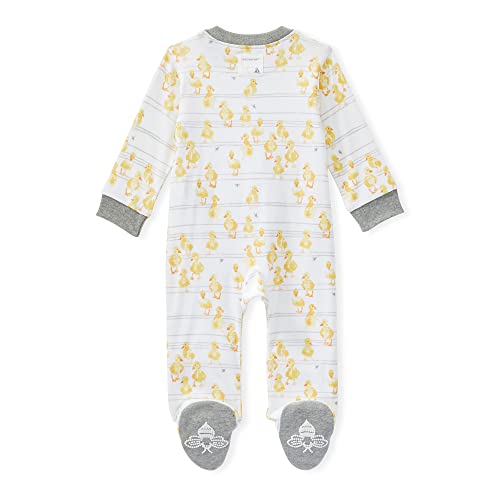 Image of Burt's Bees Baby unisex-baby Sleep & Play, Organic One-piece Romper-jumpsuit Pj, Zip Front Footed Pajama