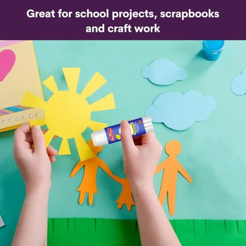 Image of Soni Officemate Glue Stick - 15 gm | Pack of 20 | Quick-Drying Strong PVP Adhesive | Ideal for School, Art, DIY, Office & Home | Safe & Child-Friendly
