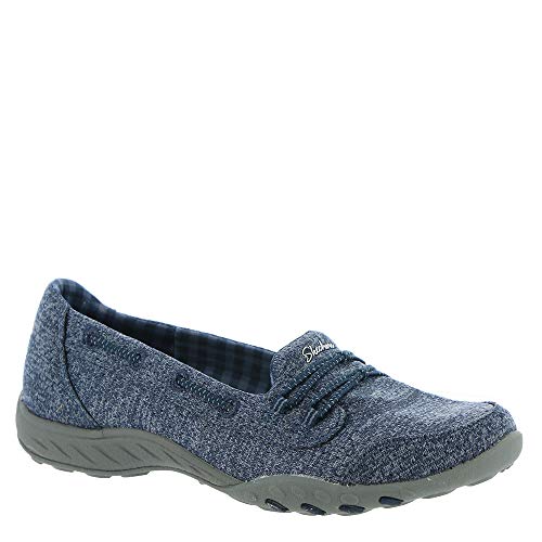 Skechers Women's Breathe-Easy - Good Influence, Navy, 8