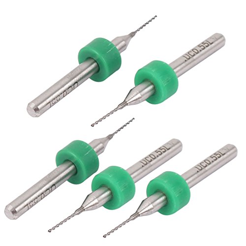 Aexit 0.55mm Tip Fuses Carbide PCB Jewelry CNC Engraving Micro Drill Bits PCB Fuses 5 Pcs