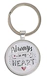 Photo Gallery out of the blue portachiavi in metallo, always in my heart, multicolor, ca. 6,5 x 3,5 cm Photo Gallery out of the blue portachiavi in metallo, always in my heart, multicolor, ca. 6,5 x 3,5 cm