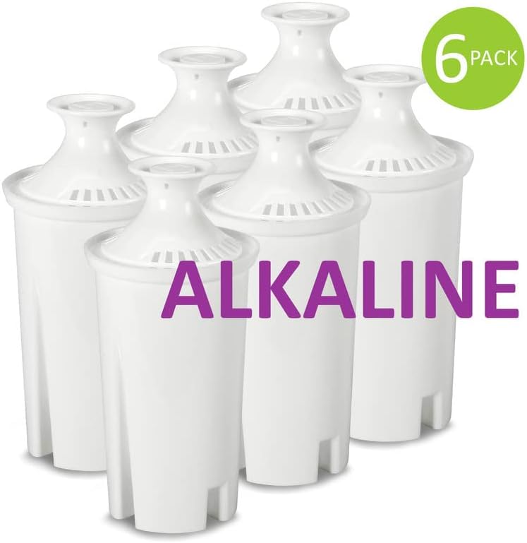 Miniatura 2 de Filtro de repuesto de agua alcalina, compatible con jarra Brita (paquete de 6)