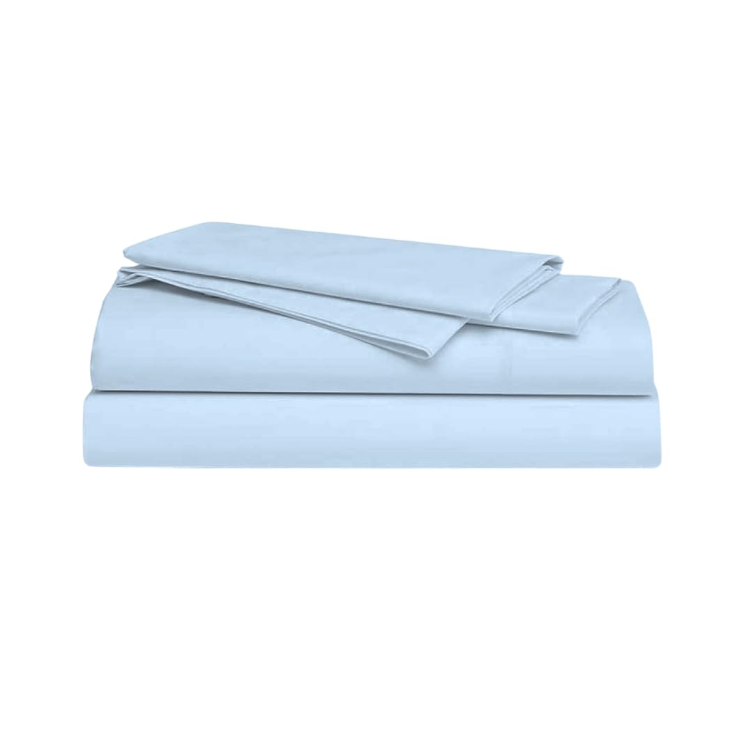 ORGANIC TEXTILES Organic Cotton 350 Thread Count Bed Sheets - GOTS Certified Breathable Soft Comfortable Machine Washable -