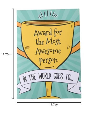 Image of Oye Happy - Most Awesome Person Mirror Greeting Card - Unique Gift for Girlfriend /Boyfriend /Husband /Wife /Brother /Sister on Birthday