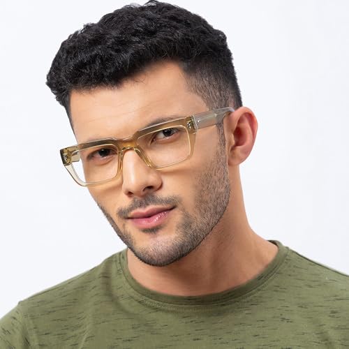 Image of Shisen Fox Habiki 2.0 Acetate Spectacles Frames for Men & Women with Demo Lenses | Classic Oval Full Rim Eyeglass Frame | Durable & Stylish Eye Frames for Men & Women