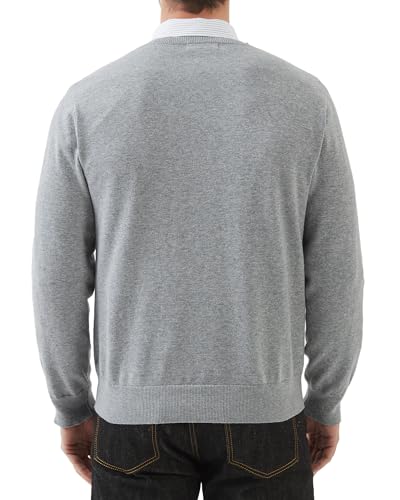 Kallspin Men'S V Neck Sweater Pullover Pure Cotton Regular Fit Long Sleeve Knitting Sweaters thumb #2