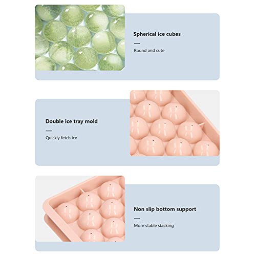 Molde para cubitos de hielo con tapa, 33 divisiones, silicona, pack 2 miniatura 3
