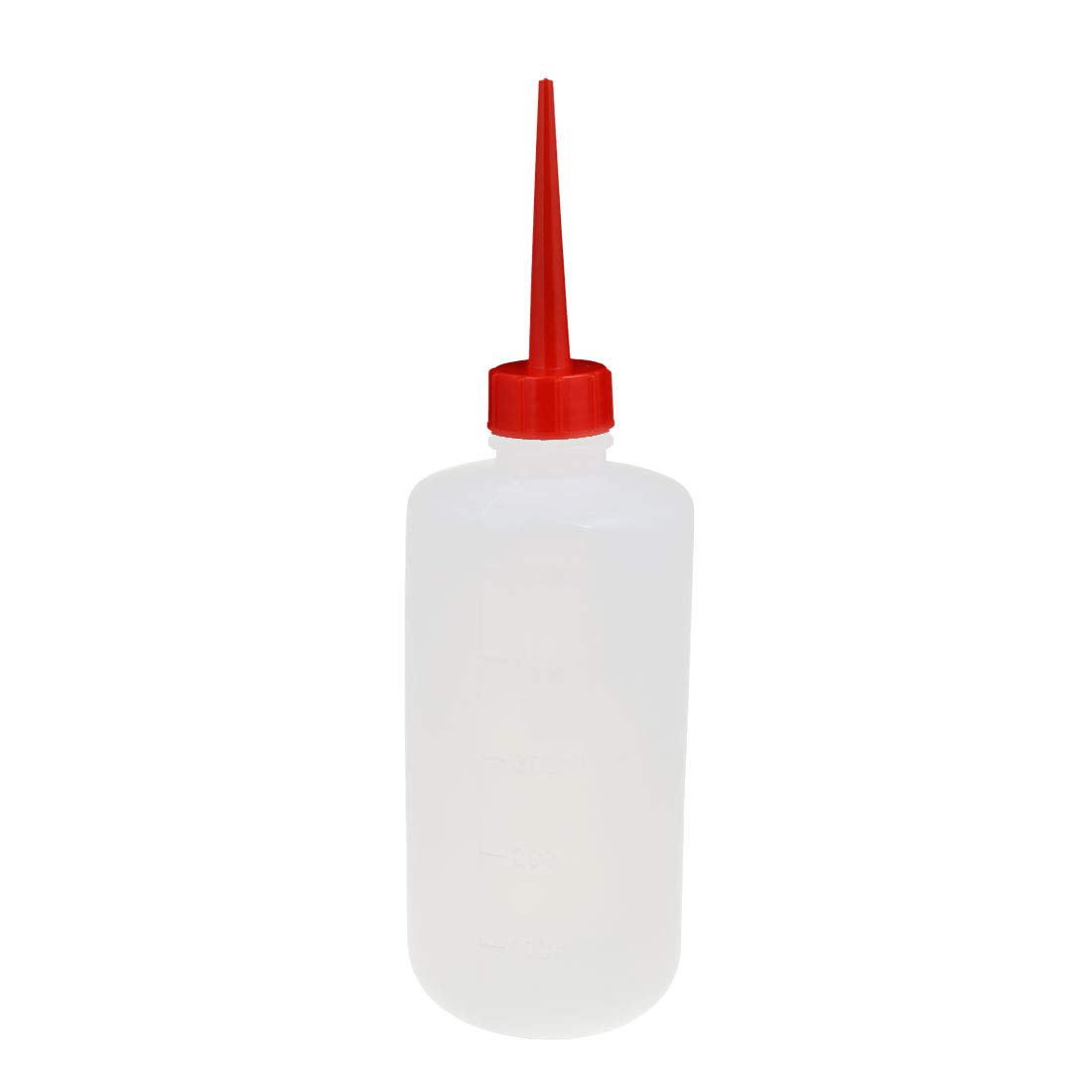 Aexit 500ml LDPE gauge Plastic Red Squeeze Mouth Industry Label Oil Liquid Glue Bottle