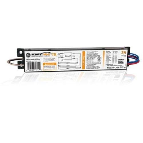 GE Lighting 78619 GE332MAX-H/ULTRA 120/277-Volt UltraMax Electronic Fluorescent T8 Multi-Volt Instant Start Ballast 3 or 2 F32T8 Lamps