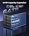 ORICO 4 Bay Hard Drive Enclosure Aluminum USB3.0 with Hard Drive Tray-Less Design, Build-in 80mm Cooling Fan and 150W Power Supply Max Up to 64TB-9548
