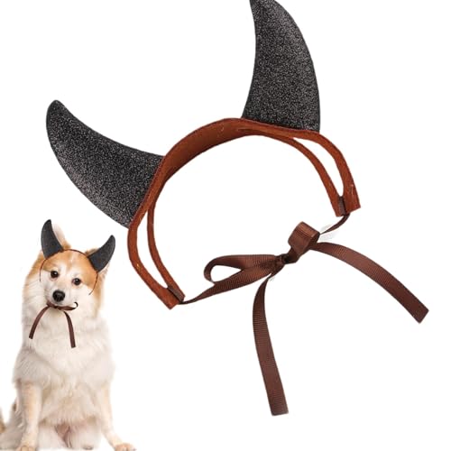 Disfraz de cuerno de de gato, disfraz de cosplay para Halloween, divertido cuerno de , lindo recuerdo de fiesta, accesorios de fotos, sombrero festivo con cordón para celebración