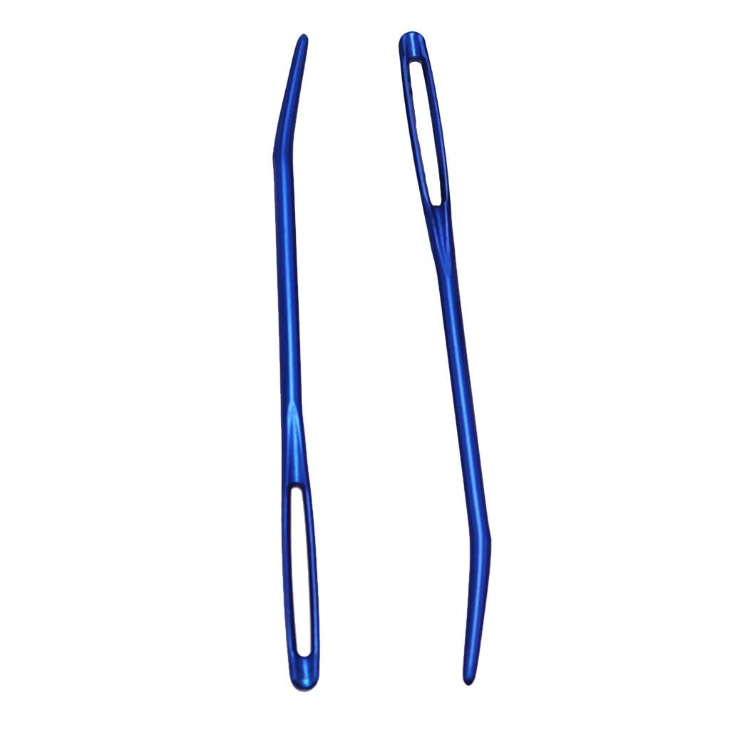 Club Bollywood®2 Pieces Aluminium Large-Eye Bent Tip Tapestry Darning Needle DIY Knitting Craft|Crafts | Sewing | Hand Sewing Needles & Accs |2 Pieces Tapestry Needles-image-34
