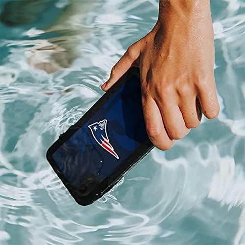 Skinit Waterproof Phone Case Compatible with iPhone XR - Officially Licensed NFL New England Patriots Double Vision Design