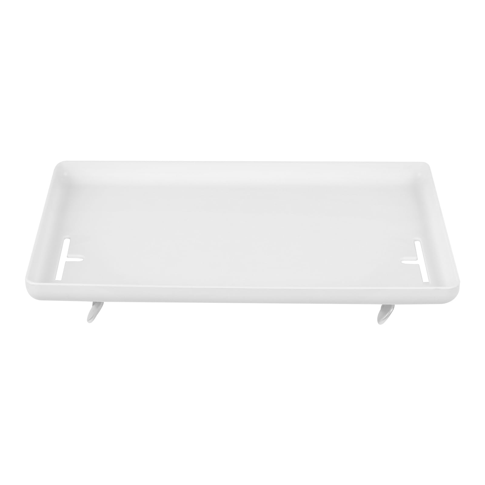 Nachttisch Regal,Nachttischregal für Bett, Aufsteckbare Bettablage mit Kabelschlitz, Nachttischregal,Clip-On-Nachttisch,Tablett-Organizer,College-Wohnheim (Weiß)