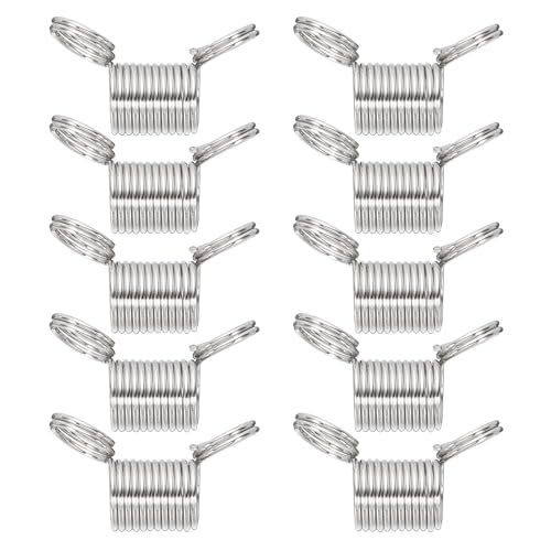 PATIKIL Fermo per Perline per Creazione Gioielli, 10Pz 10mm Morsetti