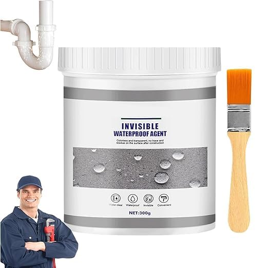 Kresal Waterproof Insulation Sealant, Super Adhesive Sealant, Invisible Waterproof and Leakproof Agent, Repair & Seal Cracks, for Repairing Joints, Pipes, Drains, Roofs (300g)