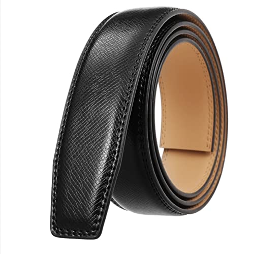 JSEIAJB Men Business Male Automatic Buckle Genuine Leather Belt Men's Black Cow Leather Belts for4