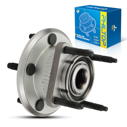 PHILTOP Rear 512302 Wheel Bearing and Hub Assembly 5 Lugs for Grand Cherokee 2005-2010, Commander 2006-2010 with ABS 1 PCS