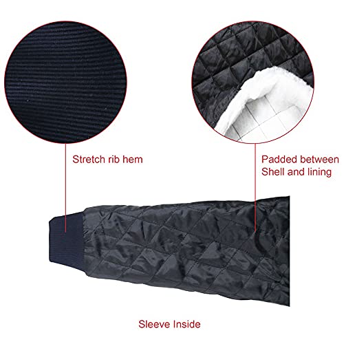 Image of TanBridge Sherpa Fleece Lined Hoodie Big and Tall Plaid Flannel Jacket Winter Coats for Men Zip Up Winter Warm Sweatshirts