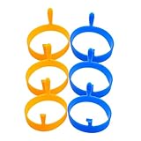 Photo Gallery vicasky 6 pezzi per uova in silicone antiscivolo con manici orecchia stampi rotondi antiaderenti per uova fritte e pancake resistenti al calore e facili da pulire per cucina domestica Photo Gallery vicasky 6 pezzi per uova in silicone antiscivolo con manici orecchia stampi rotondi antiaderenti per uova fritte e pancake resistenti al calore e facili da pulire per cucina domestica