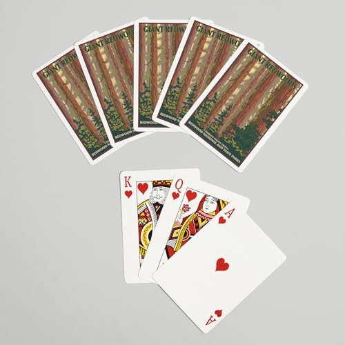 Juego de 52 cartas de poker Redwood National Park miniatura 7