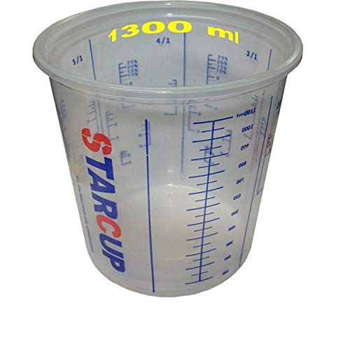 Mischbecher 100x Messbecher 1300ml Autolack Klarlack Grundierung