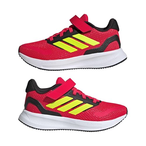 Image of adidas Kids' Marvel Run Falcon 5 Elastic Lace & Strap Shoe