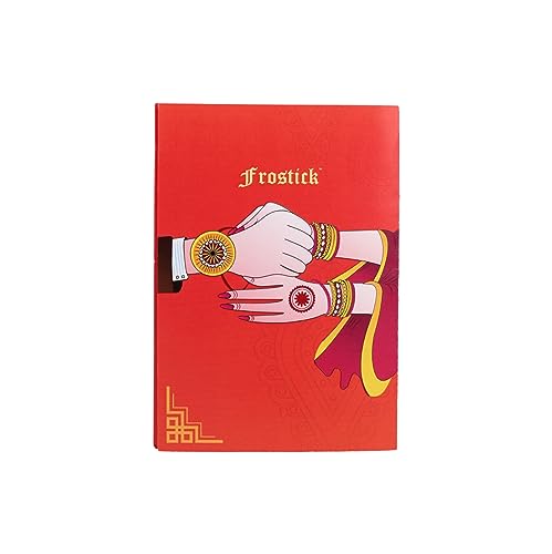 Image of Frostick Rakshabandhan Special Rakhi gift for brother, Chocolate Gift Pack - 16 Pcs (Includes Rice & Tilak) (Random Design Rakhi)