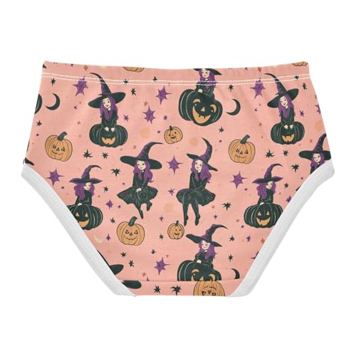 Girls Underwear Soft Cotton Halloween Cute Witch Kids Panties in Sizes 2/3t, 4t, 5t, 6 and 82