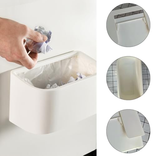 Caneca colgante de pared para cocina blanca plástico miniatura 4