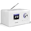 Blaupunkt Internet Radio IR met kleurenlcd-display 2,4″, wekken met radio of alarmtoon Internet Radio 25 wit