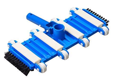 POOLX Flexible Vacuum Head with Side Brush for Pool Suction Cleaning