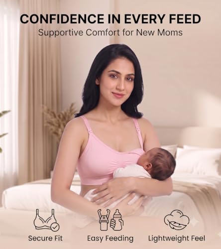 Image of DClub Comfort Revolution Seamless Bra -Easy lite Full-Coverage Wireless Everyday Bra with Soft Comfort with Removable Pad.