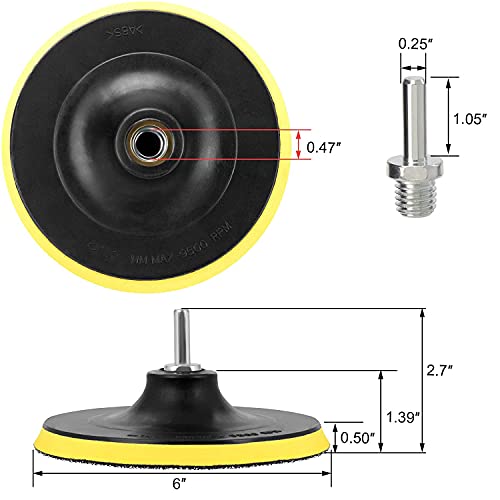 Image of DIY Crafts 2 Pcs, 4 inch inch Baking Pad Only, Universal Only Backing PadPolishing Buffing Plate Pad with (2 Pcs, 4 inch inch Baking Pad Only)