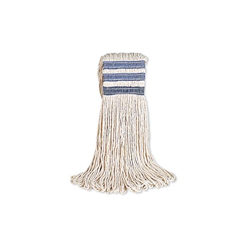 Rubbermaid Commercial Products Universal Headband Cotton Mop, 24-Ounce, Heavy Duty Industrial Wet Mop for Floor Cleaning Office/School/Stadium/Lobby/Restaurant, Pack of 12 image 2
