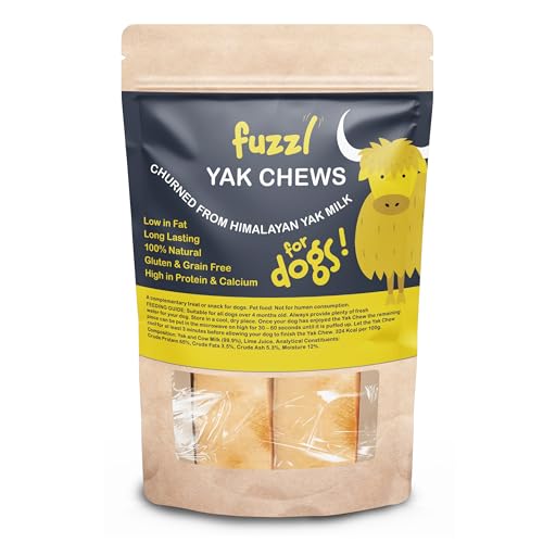 Fuzzl Yak Kausnacks für Hunde 2x70g - Original - Hundeleckerli aus Himalaya Yak Milch