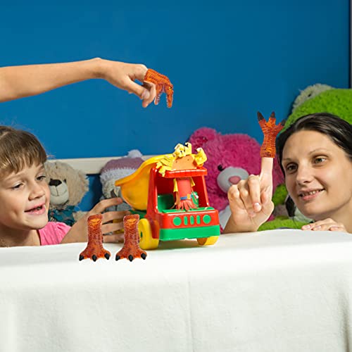 TOYANDONA Cabeça Interativo 5Pcs Bonecos de Dinossauro Dino Cosplay Brinquedos Dedo para Goodie Bag