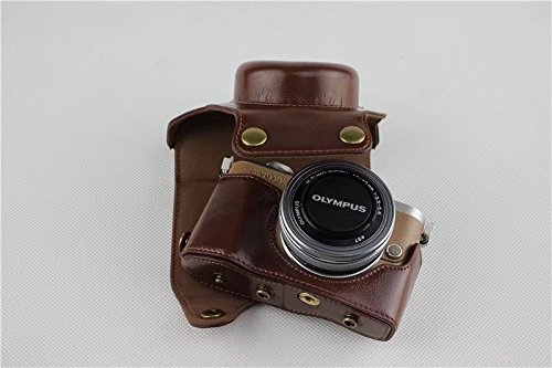 最安値 適用カメラモデル Olympus オリンパス Pen E Pl9 E Pl10 E Pl9 E Pl10 カメラケース カメラカバー カメラバッグ カメラホルダー Koowl 手作りのレザーカメラフルケース 対応レンズモデル 14 42mm Ez 付属品 ショルダーストラップ レンズ収納ケース