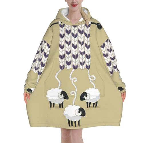 Couverture à capuche portable EdWal le cadeau femme idéal pour un hiver chaud