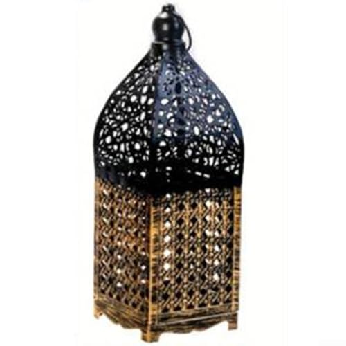 Farol de hierro forjado para mejorar espacios interiores y exteriores con luz (S)