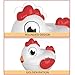 TEMI Toddler Chicken Easter Eggs - Color Matched Game Shape Sorter with 6 Toy Eggs for Kids 3-5, Fine Motor Skills Sensory Toys, Educational Gifts for 3-6 Girls Boys Baby