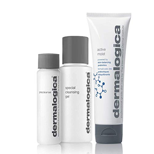 Dermalogica Back To Basics Set - Includes: Precleanse, Face Wash, and Face Moisturizer - Achieve Ultra-Clean, Healthy-Looking, Hydrated Skin