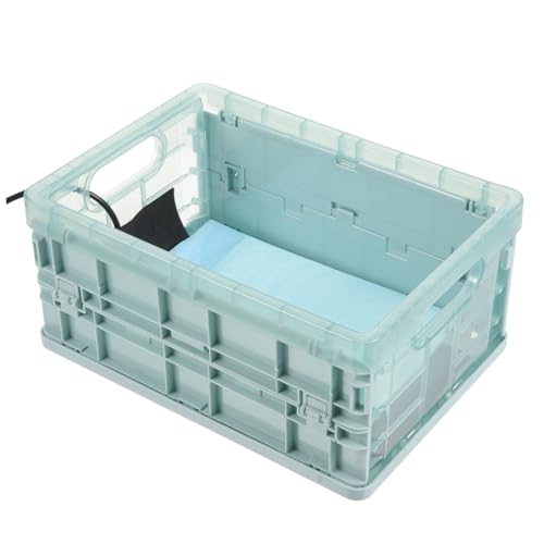 SOIMISS Caja Incubadora para Aves Pequeña con Almohadilla Térmica USB Criadero Plástico para y Polluelos Calentador Seguro y Portátil para Cuidado Doméstico y Tiendas Avícolas