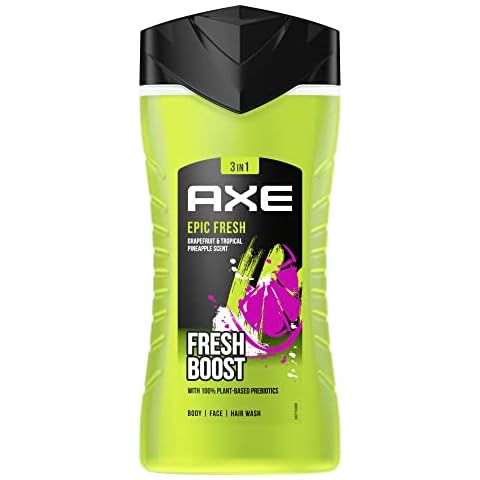 Gel de ducha y champú 3 en 1 Axe Epic Fresh Cover