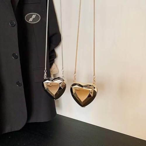 Cute Hearts Shaped Crossbody Bag Women Evening Party Bag Tote Bag Fashion Shoulder Crossbody Bags Acrylic Chain Purse Handbag for Parties and Weddings4